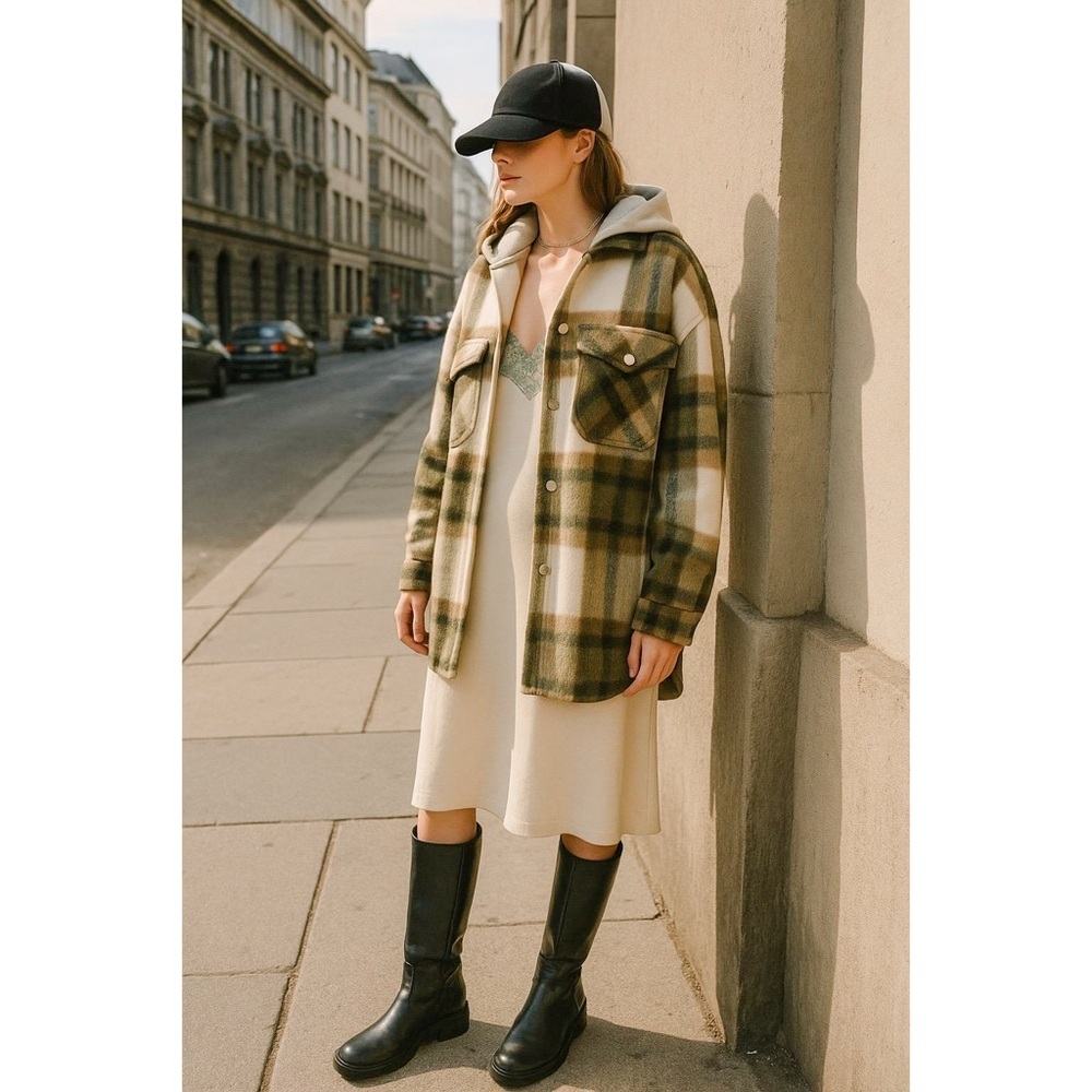 Zara Brown Plaid Shacket